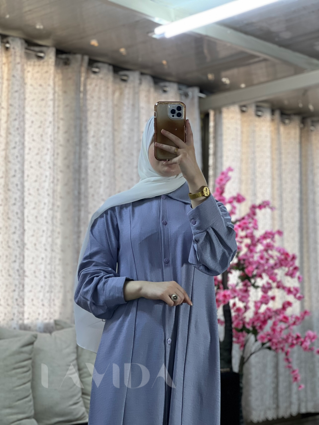 قميص طويل (ليلكي)