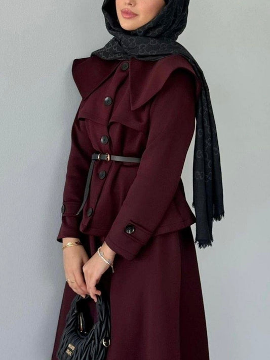 طقم جكيت و تنورة