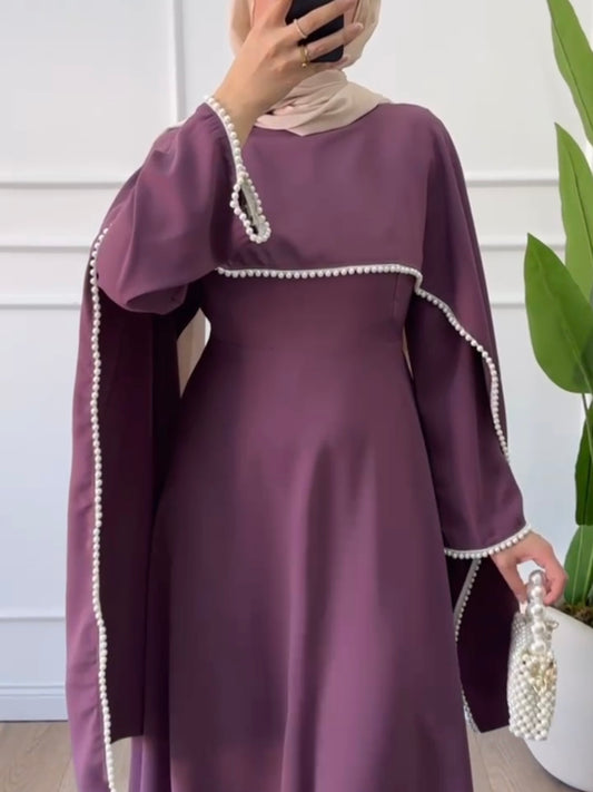 فستان مع ردة عالكتف