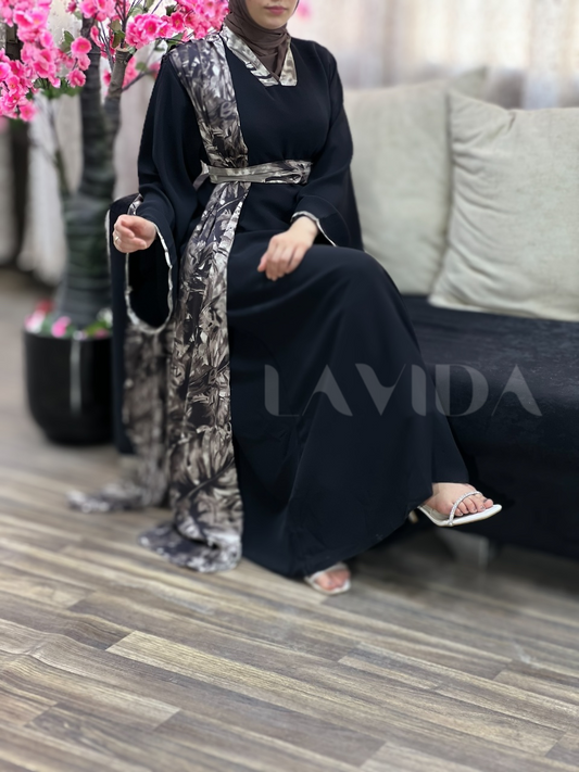 فستان مع شال ردة (مثبت فيه)