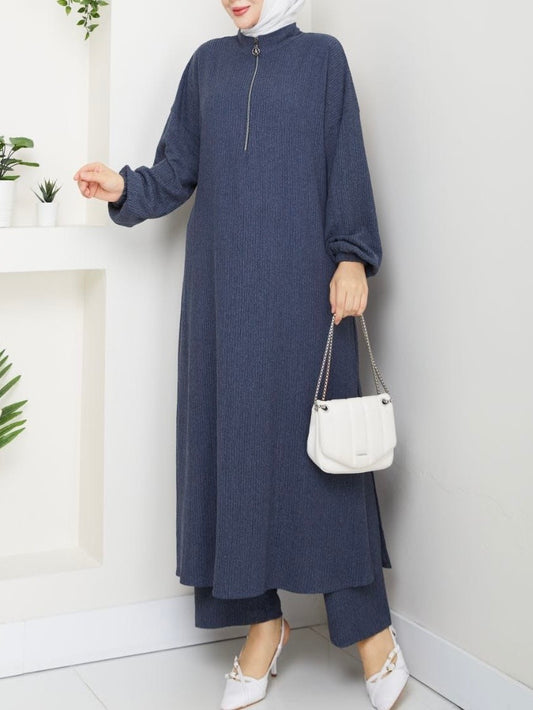 طقم قطعتين طويل بترولي