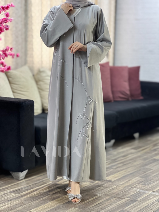 عباية غصن (رمادي فاتح)