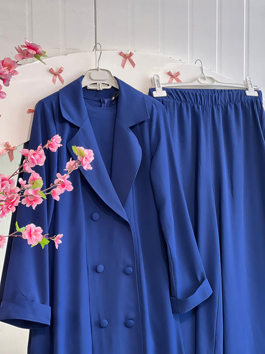 طقم ٣ قطع عباية و بلوز و بنطلون