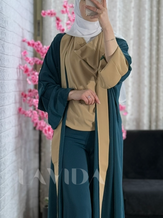 طقم دربيهات ٣ قطع تركواز