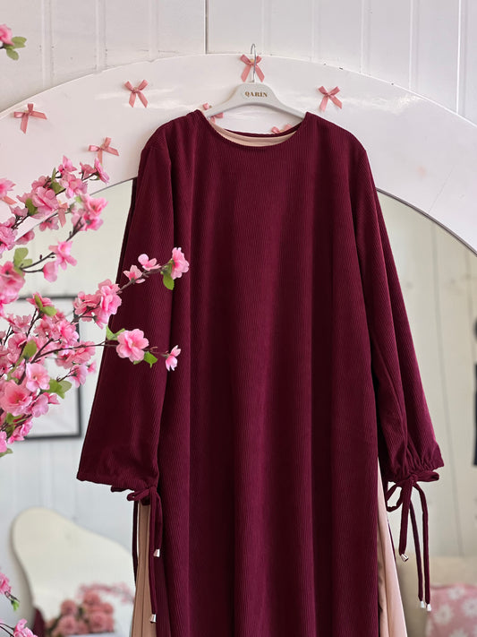 فستان شرعي مع تونيك طويل