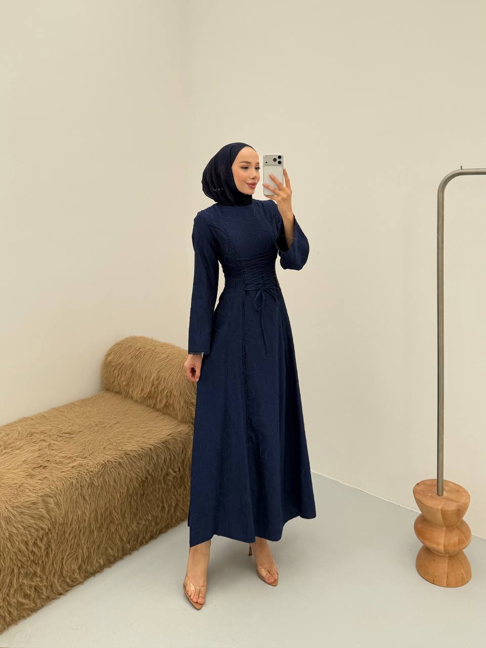 فستان ربط امامي