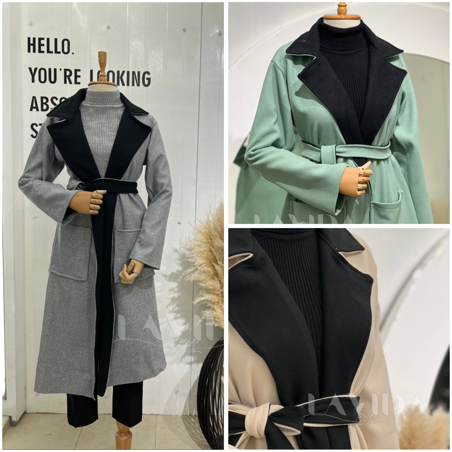 جكيت كشمير لونين فيروزي