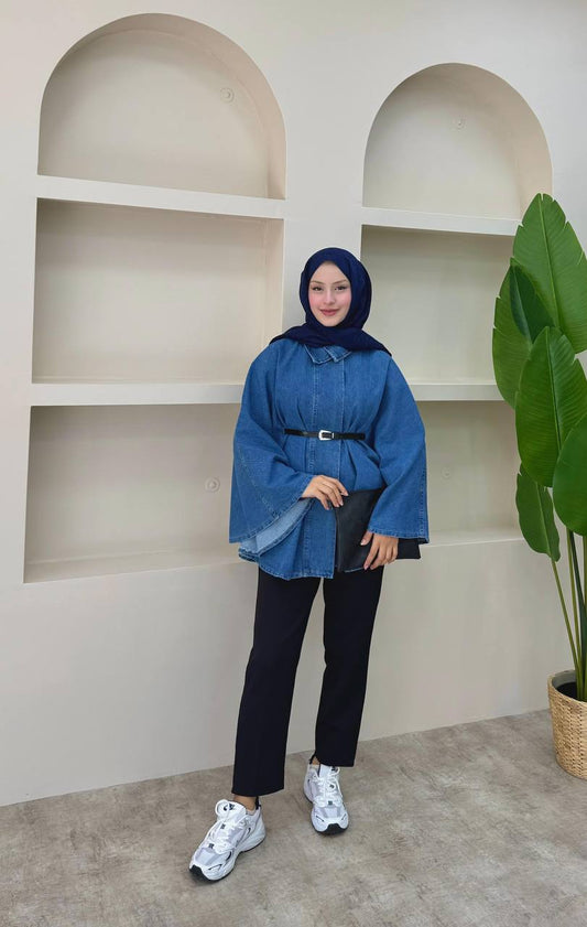 كاب جينز مع حزام