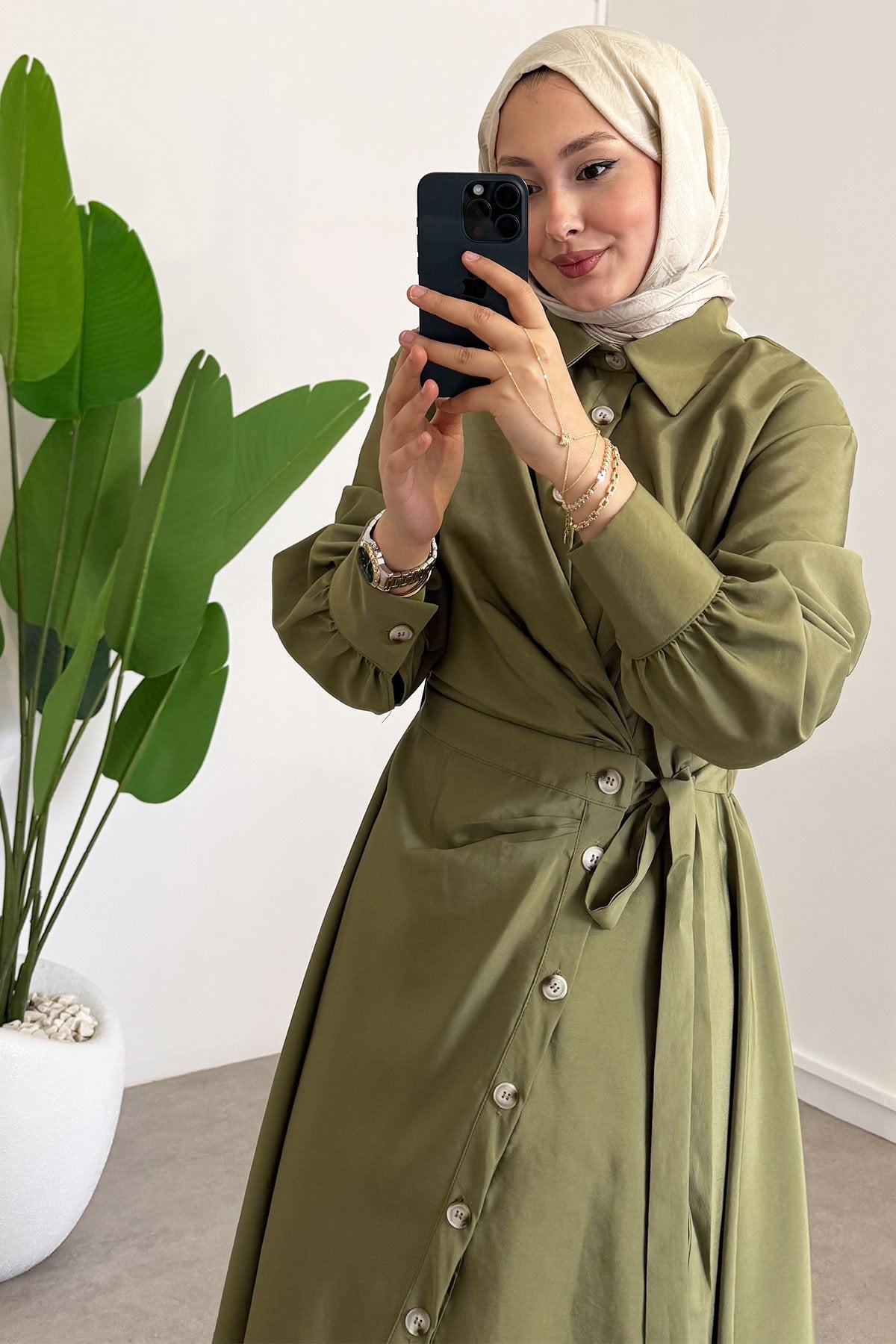 فستان بردة جانبية