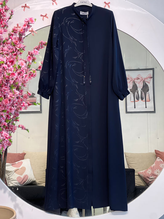 عباية معرق وسادة كحلي