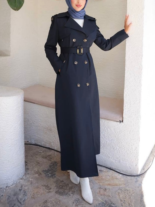 ترانشكوت طويل (كحلي)