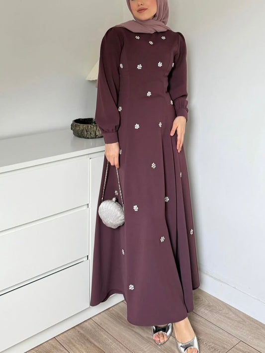 فستان ستراس ورد