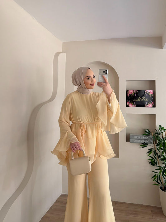 طقم قطعتين فلو مع حزام