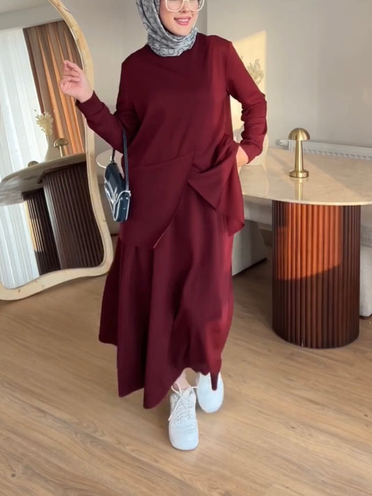 طقم فلو (برغندي)