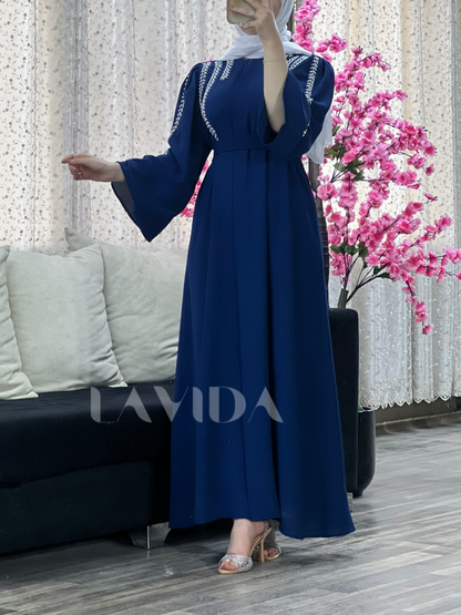 فستان على شكل عباية (كحلي)