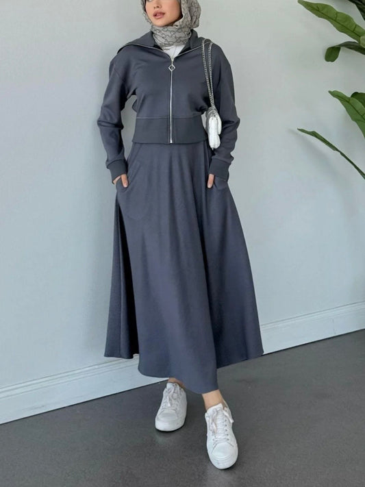 طقم جكيت و تنورة