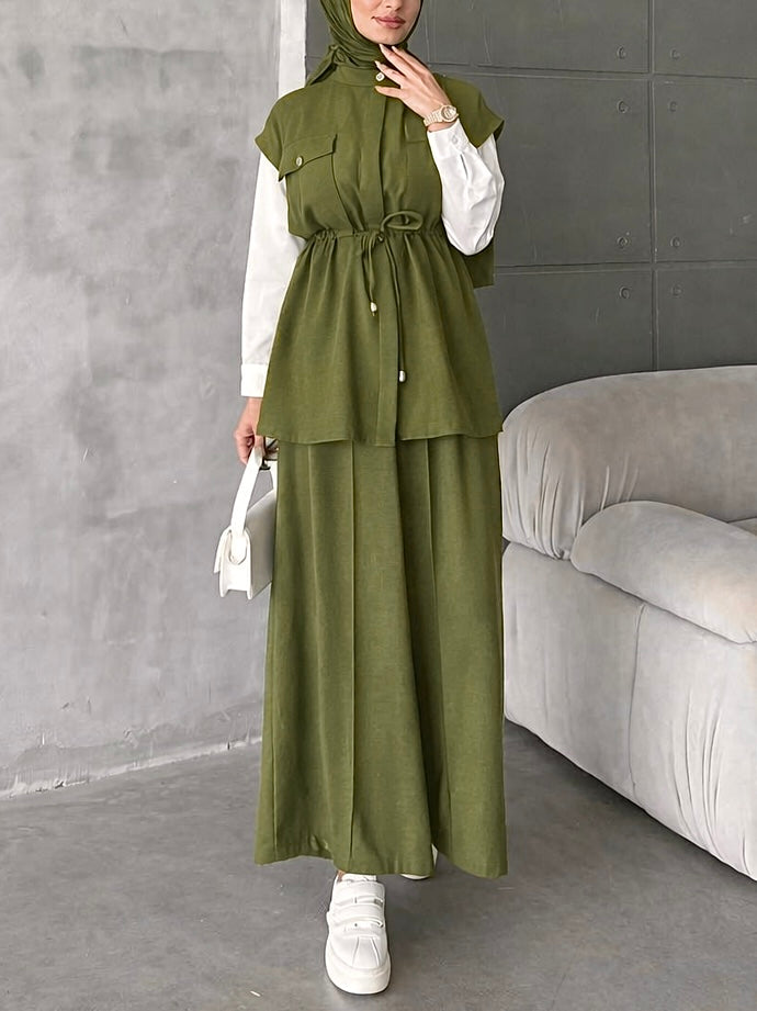 طقم ٣ قطع ، ڤيست و بنطلون و قميص