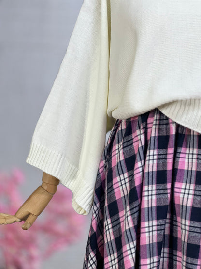 طقم تنورة و بلوز (زهر)