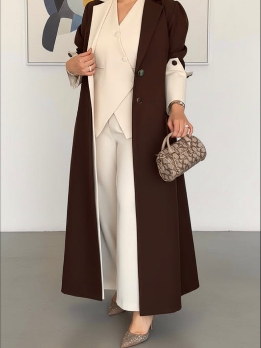 طقم ٣ قطع ، عباية و فيست وبنطلون