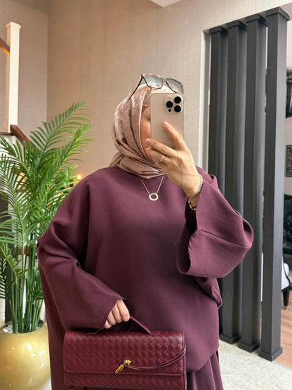 طقم قطعتين بنطلون عريض و تونيك