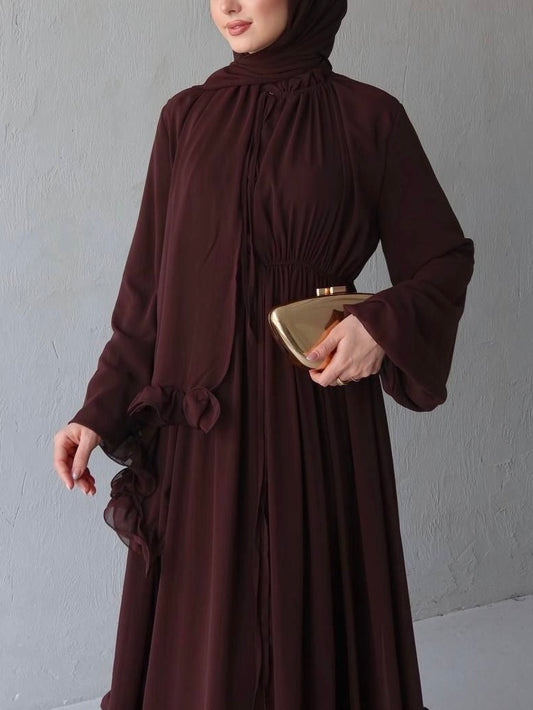 فستان كلوش شيفون مبطن