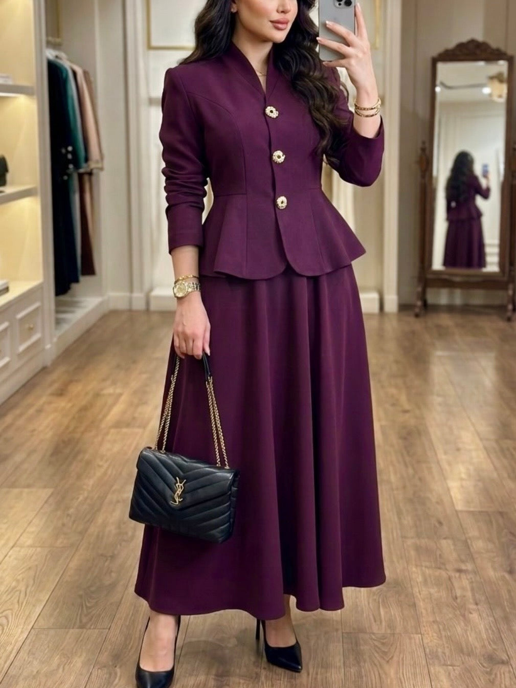 طقم تنورة و جكيت