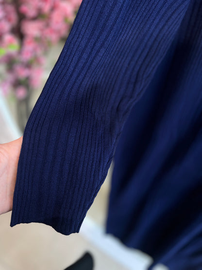 فستان بيسك كحلي