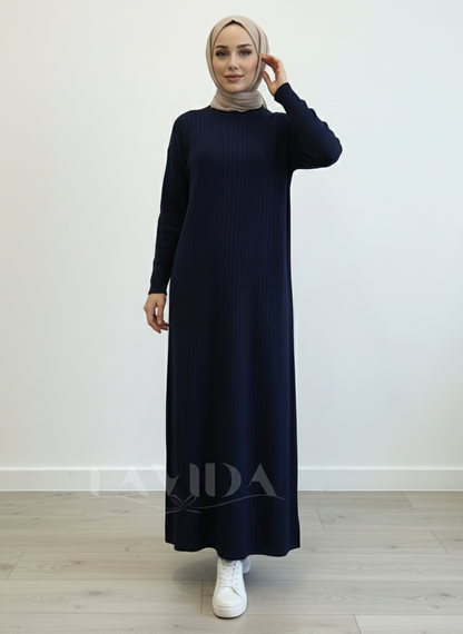 فستان بيسك كحلي