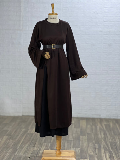 طقم ٣ قطع (تونيك و تنورة و معاصم)