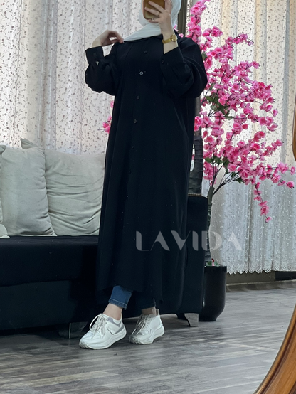 قميص طويل (اسود)