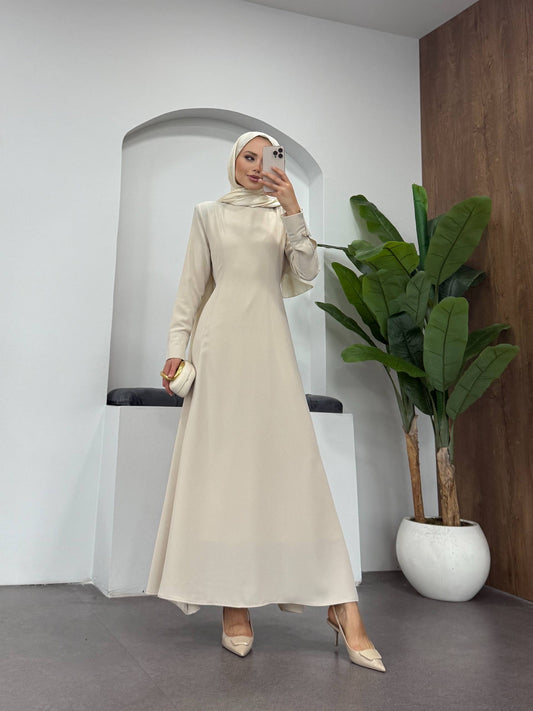 فستان مع سحّاب جانبي يمكن فتحه