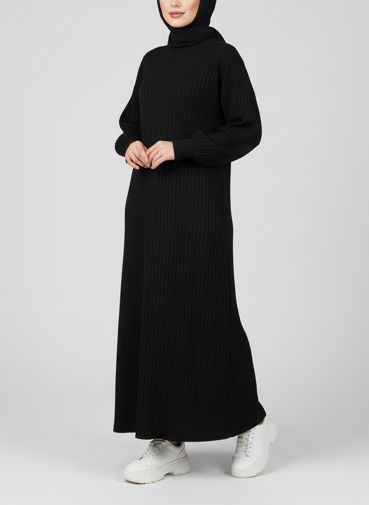 فستان بيسك اسود