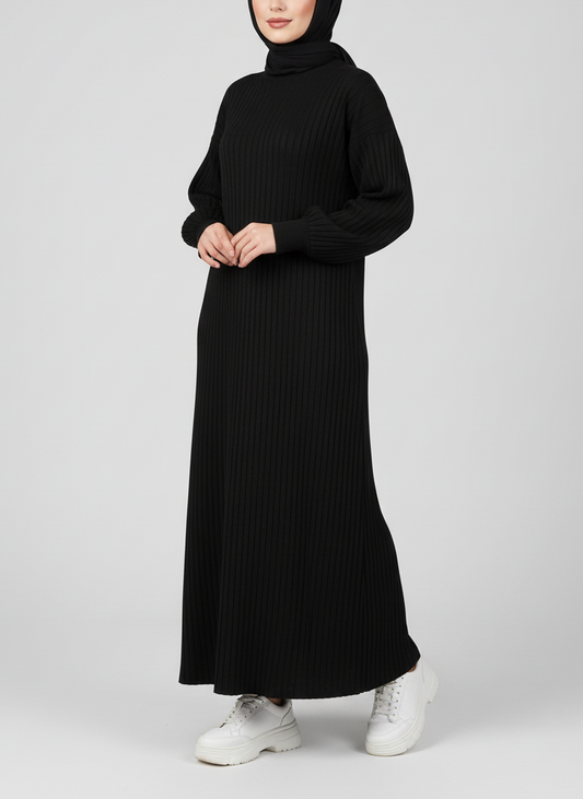 فستان بيسك اسود