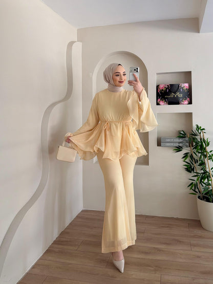 طقم قطعتين فلو مع حزام