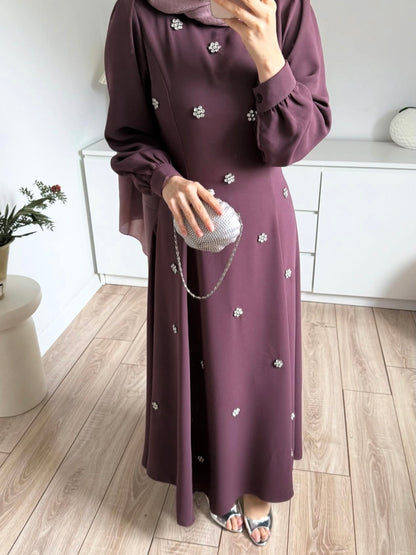 فستان ستراس ورد