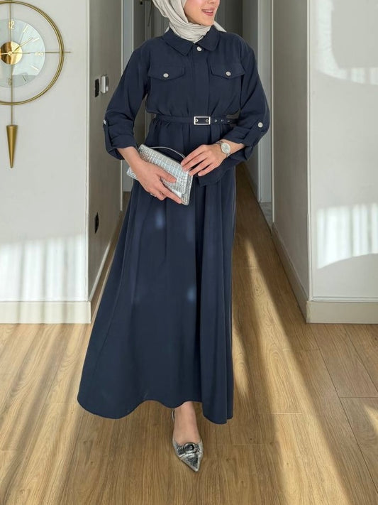 طقم جكيت و تنورة (بترولي)