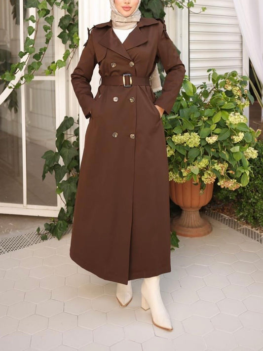 ترانشكوت طويل (بني)