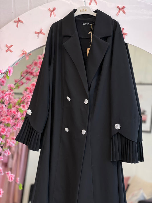 عباية جكيت بكسرات من الخلف