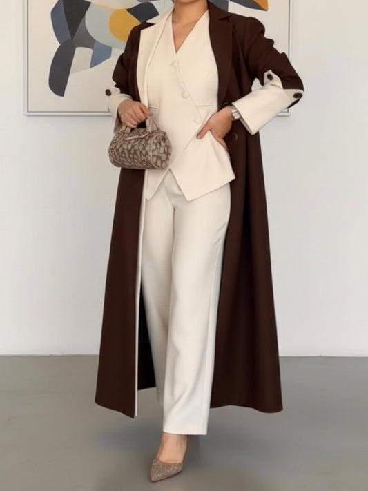 طقم ٣ قطع ، عباية و فيست وبنطلون