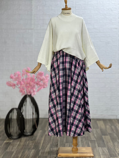 طقم تنورة و بلوز (زهر)