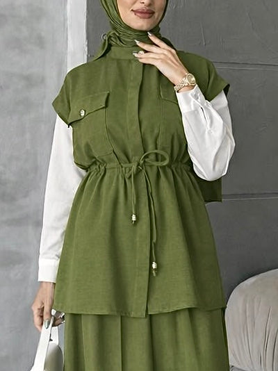 طقم ٣ قطع ، ڤيست و بنطلون و قميص