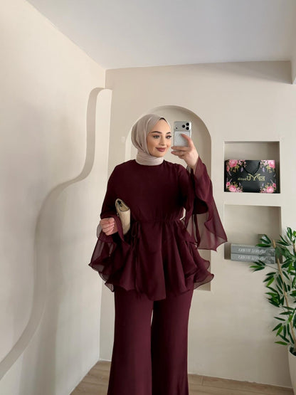 طقم قطعتين فلو مع حزام