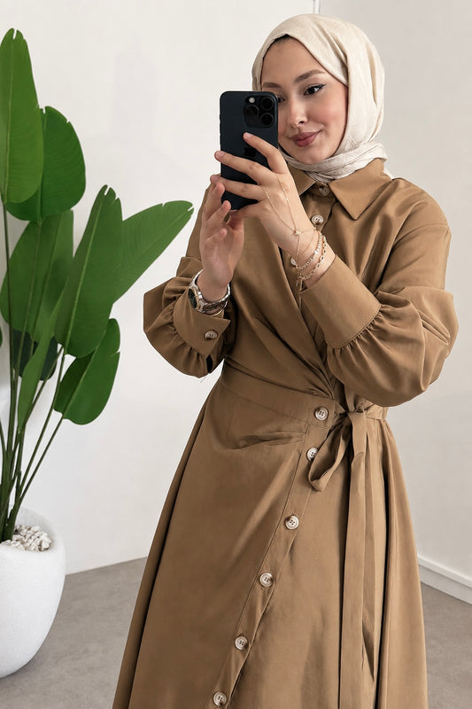 فستان بردة جانبية