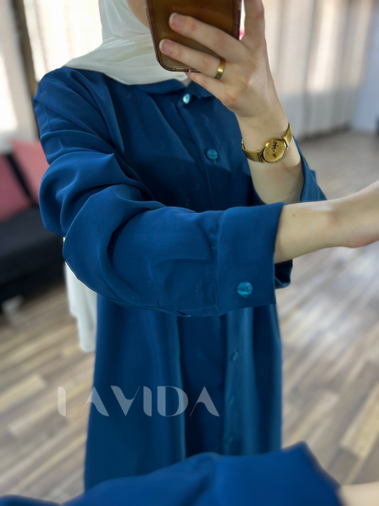 قميص طويل (تركواز)