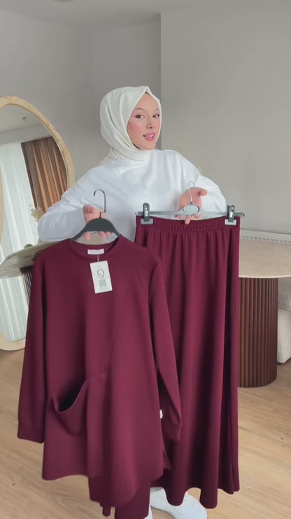 طقم فلو (برغندي)